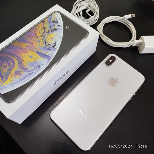 iPhone XS Max Con Cargador, Auriculares Y Caja Impecable 
