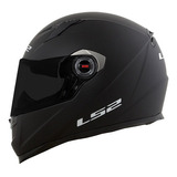 Capacete Moto Ls2 Ff358 Monocolor Preto Fosco Matt Black