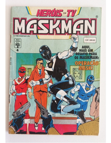 Maskman - Hq / Gibi Nº 4 / Original Editora Abril 1992