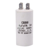 Capacitor 8mfd 250v Condensador Terminal Cbb60 8uf 250v