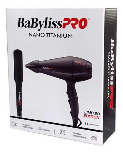 Combo Babylisspro -  Plancha 9559 1½  + Secador Profesional