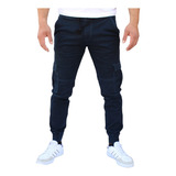 Pantalón Jogger Cargo Skinny De Gabardina Strech John Silver