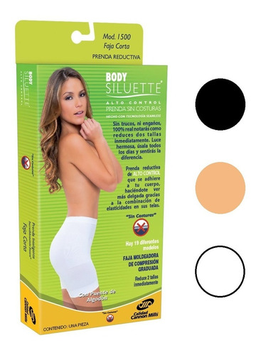 Faja Bóxer Pierna Corta Levanta Glúteos Body Siluette 1500