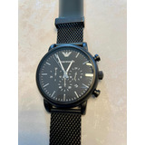 Reloj Emporio Armani Luigi Negro Mate Hombre 100% Original