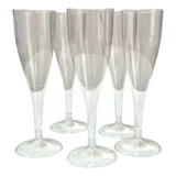 Copa Champagne Plastica Descartable Cristal X6u Koval 