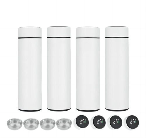 4pcs Termo Digital Inteligente De Acero Inoxidable 500ml 