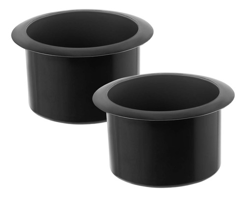 Housoutil 2 Portavasos De Plastico Color Negro, Reclinable, 