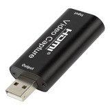 Adaptador Hdmi P/ Usb 2.0 Placa Captura Vídeo Áudio 4k 1080p