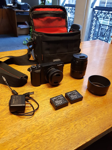 Panasonic Lumix Kit Gx85 + 2 Lentes + 2 Baterias Y Bolso