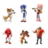 Sonic The Hedgehog Figura Juguetes De 7 Cm, 6 Unidades/set A