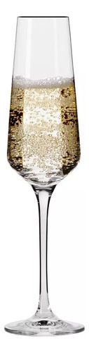 Copa De Champagne Cristal Krosno Línea Avant Garde  Set X6u