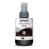 Botella De Tinta Epson T774 Original T774120 Negro