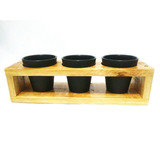 Suporte + Vasos/plantas/jardim Vertical/decoração/casa/mesa.