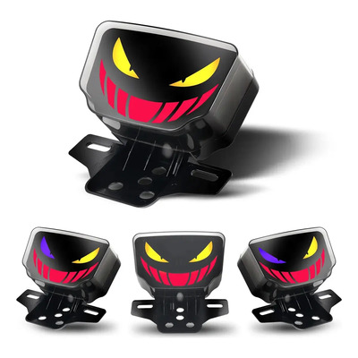 Luz Stop Moto Calavera - Luces Traseras Moto Stop Para Moto Ambos Lados Negro