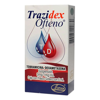 Trazidex Ofteno Suspensión 1 Mg\u002F3 Mg, 1 Frasco Gotero 5 Ml | Envío gratis