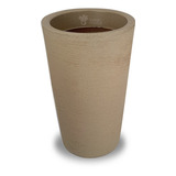 Vaso De Polietileno Cônico 02 Cor Palha