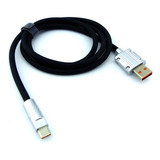 Cable Usb A Type-c Con Punta De Metal, 120 W Y 6amp.