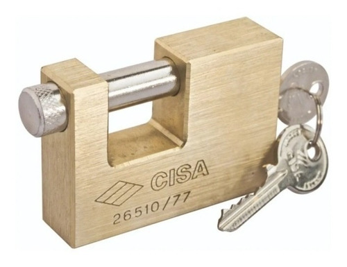 Candado Seguridad Rectangular Anticizalla Cisaa 77mm