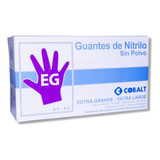 Guantes 100% Nitrilo Sin Látex Sin Polvo 10 Cajas/1000 Pzas