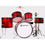 Bateria Extreme Junior 5 Piezas Exbt050 Marron Rayado Meses