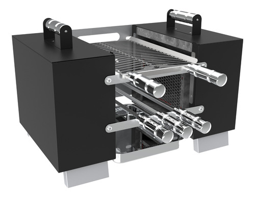 Churrasqueira Apto Sem Fumaça 01 Grelha + 03 Espetos 