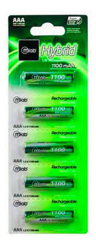 Pila Bateria Recargable Aaa 1100mah Microlab Pack 5u