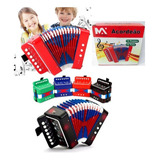 Instrumento Musical Infantil Sanfona Acordeon 3 Baixos Gaita