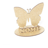 20 Lembrancinhas Borboleta Jardim Personalizado Mdf Cru