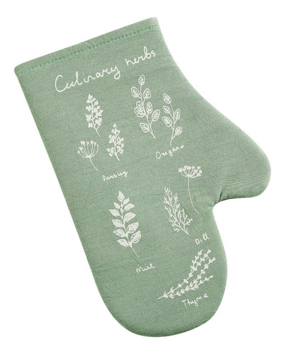 Manopla Jean Cartier Estampada Culinary Herbs 28x18 Cm