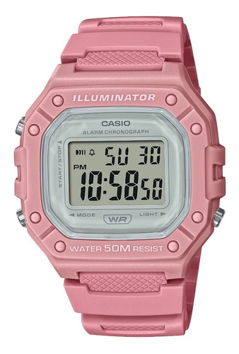 Reloj Casio Unisex W-218hc-4av Illuminator Alarma Calendario