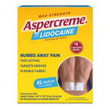 Aspercreme Lidocaína Parche Xl Maximum Strength Americano 