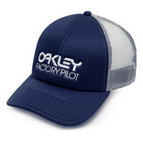 Gorra Oakley Factory Pilot Trucker Unisex Moda Azul