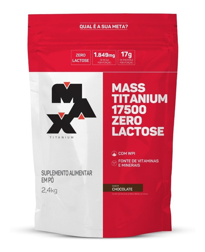 Hipercalorico Mass Titanium Zero Lactose 2,4kg Max Titanium