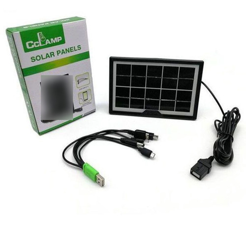 Panel Solar Cargador Usb Celular Tablet Ideal Camping