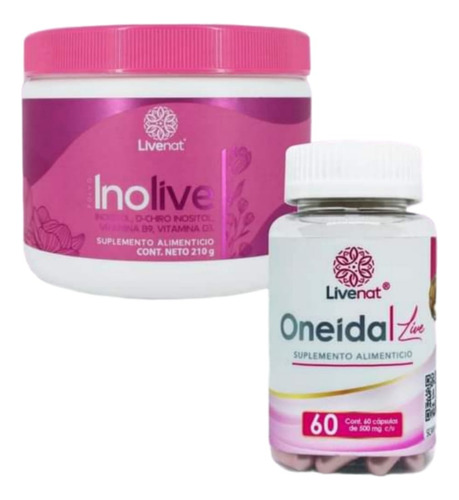 Kit Hormonal Oneida + Inolive Inositol Peso Menopausia Sabor Frutos Rojos