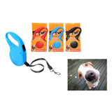 Correa Retractil Para Perros Gatos 3m Colores Variados