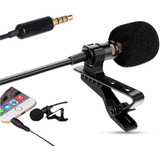 Microfone De Lapela Celular Com Fio Entrada P3 Original Pro