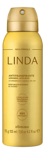 Desodorante Antitranspirante Aerossol Linda 75g/125ml