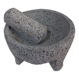 Molcajete Artesanal Piedra Volcánica Con Regalo 