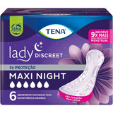 Absorvente Para Incontinência Urinária Tena Lady Discreet Maxi Night 6 Unidades