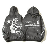 Hip Hop Fashion Retro Antique Printed Hoodie Sweat