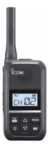 Radio Portátil Analógico Icom, 2w, 16 Canles, 450-470 Mhz