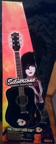 Kiss Paul Stanley Guitarra Acustica Marca Silvertone Ltd.