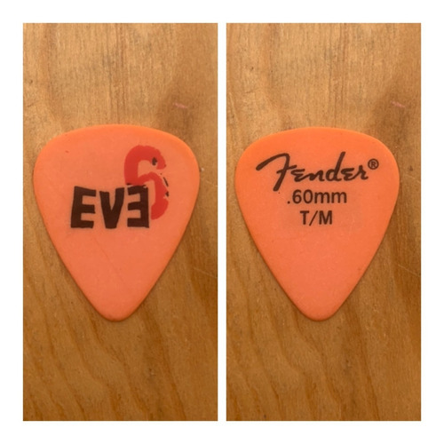 Pua / Plumilla Guitarra Eve 6 Jon Siebels Horroscope Tour 