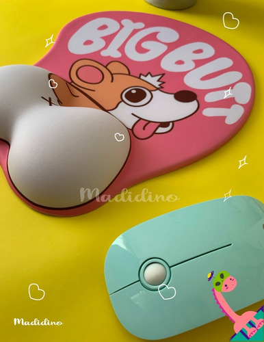 X2 Mousepad Corgi Con Memory Foam (tela De Memoria) Env Grat