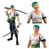 Brinquedo De Boneco De Ação Roronoa Zoro Past Blue Com Caixa