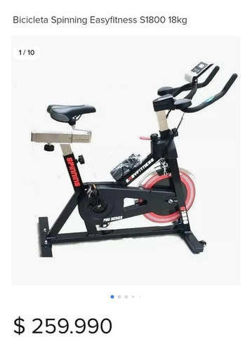 Bicicleta Spinning Easyfitness S1800 [viña Del Mar]