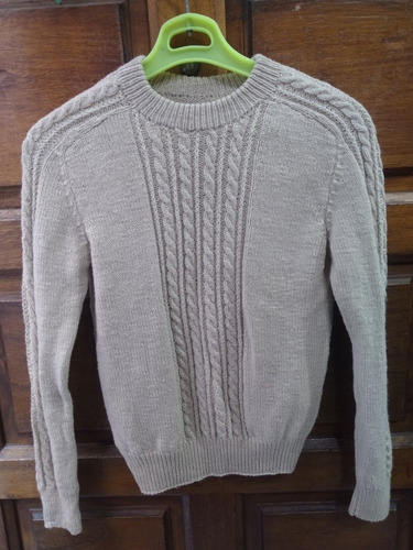 Sweters Tejido Dos Agujas  Beige Retro Vintage 