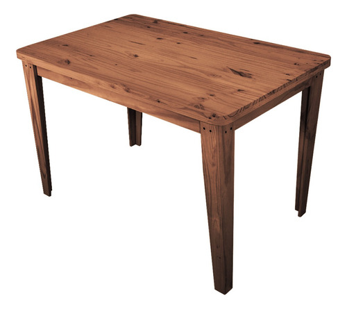 Mesa Madera Comedor Cocina Maciza Patas L Moderna 120x80 Tapa Cedro Patas Cedro