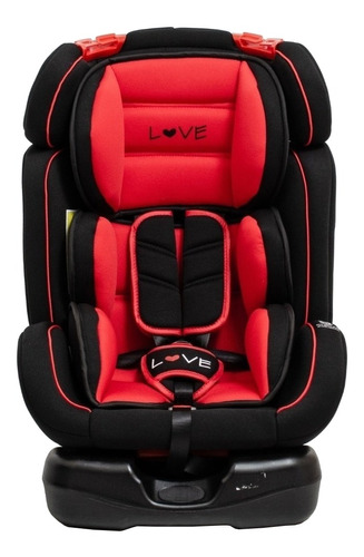 Butaca Infantil Para Auto Love 2036 Rojo Y Negro